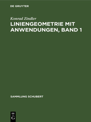 cover image of Liniengeometrie mit Anwendungen